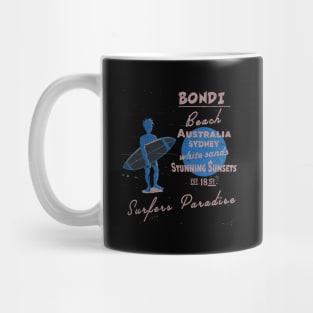 Bondi Beach Australia Vintage Mug